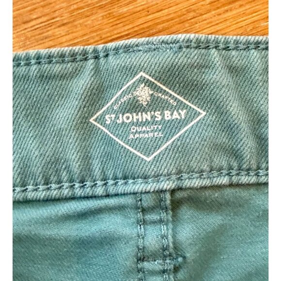 St John’s Bay Women’s Pants Size 10 Green - Picture 3 of 5